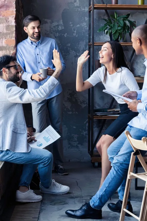 Friendly collaborative workplace environment